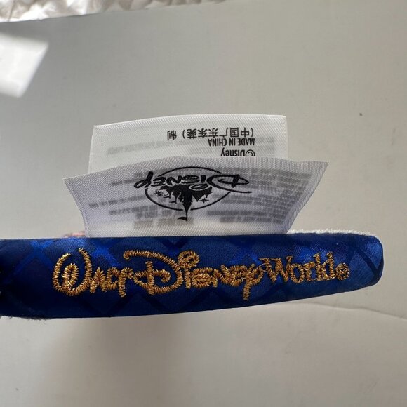 Disney Parks Passholder Exclusive Sequined Mickey Mouse Ear Headband Blue & Gold - Picture 6 of 7